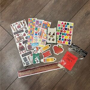 Scrapbooking Lot Of 13 Items, Teacher, School, Student